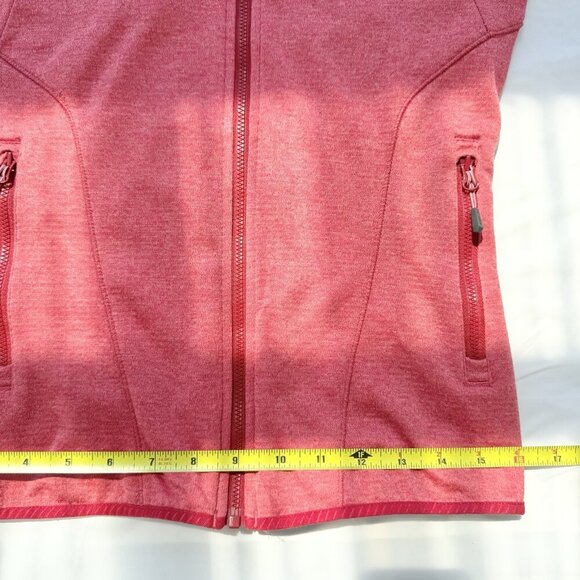 McKinley Women Size XS Long Sleeve Full Zip Pink Hiking Inside Pockets Jacket - Picture 12 of 16